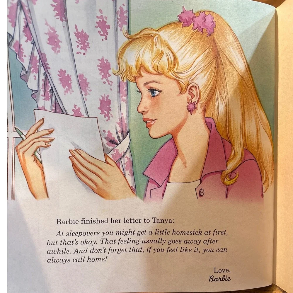 Golden Books Barbie Let's Have a Sleepover‎ Children's Picture Book 1998